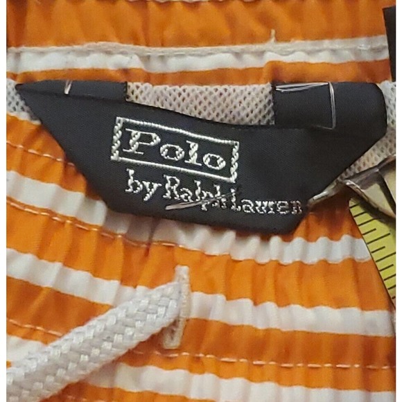 POLO BY RALPH LAUREN Swimwear Men's XXL Shorts Beach Mesh Lined Pinstriped - Picture 6 of 13